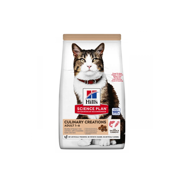 Сухий корм Hill's Science Plan Fel Adult CulCre Salmon&Carrots, з лососем і морквою, 1.5 кг