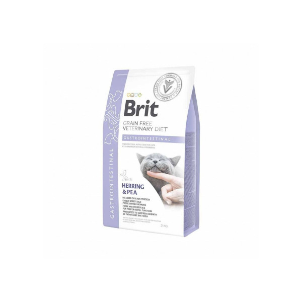 Сухий корм для котів Brit GF Veterinary Diet Gastrointestinal 2 кг - оселедець та горох