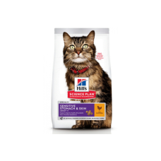 Hills SP Fel Adult SenSt&Sk Ch - доросла кішка, для чутливого травлення та шкіри 0.3 кг