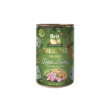 Корм вологий Brit Christmas Rabbit д/собак різдвяна вечеря кролик 400 г