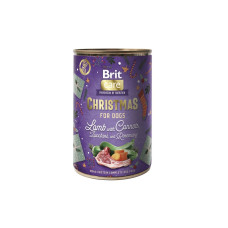 Корм вологий Brit Mono Protein Christmas Lamb д/собак різдвяна вечеря ягня 400 г