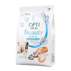 Optimeal Beauty Podium Shiny Coat&Dental Care сухий корм для собак 10 кг - морепродукти
