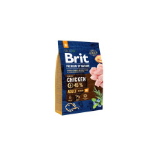 Сухий корм для собак Brit Premium Dog Adult M 3 кг - курка