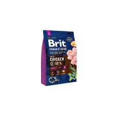 Сухий корм для собак Brit Premium Dog Adult S 3 кг - курка