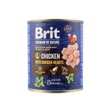 Вологий корм для собак Brit Premium By Nature 800 г - курка