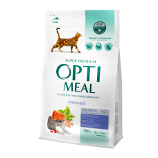 Сухий корм для котів Optimeal Sterilised Adult700 г - лосось
