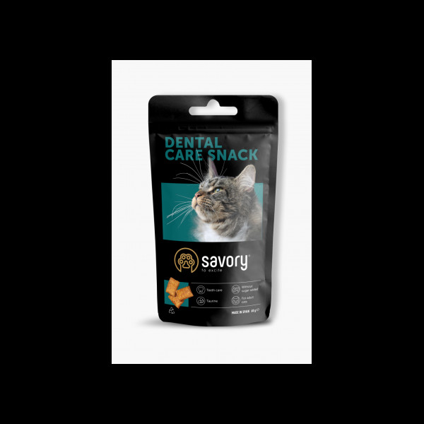 Хрумкі ласощі Savory Cats Snacks Pillows Dental Care для дорослих котів подушечки для здоров я зубів 60 г