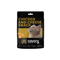 Ласощі для котів Savory Snack Chicken and Cheese 180 г - курка та сир
