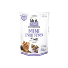 Ласощі Brit Care Mini Treats Liver Detox д/собак малих порід детокс печінки індичка смак чорниця 50 г