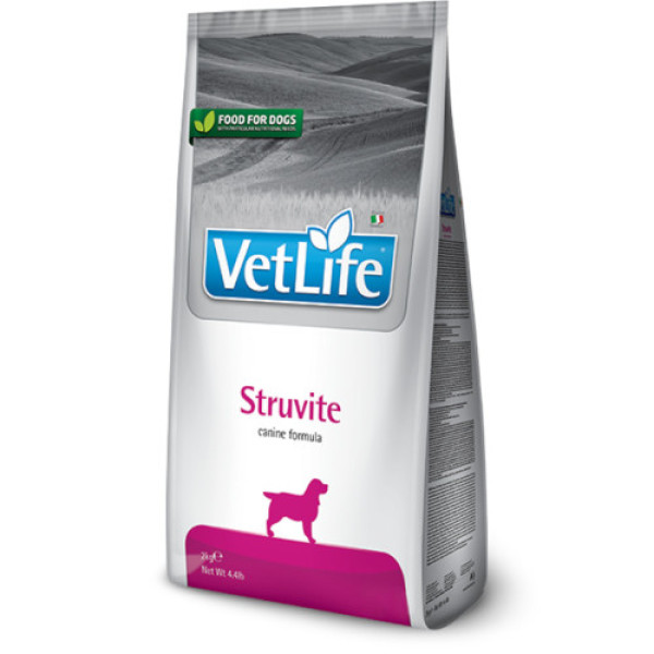 Сухой лечебный корм Farmina Vet Life Struvite для собак, для сокращения рецидивов образования струвитных камней, 2 кг