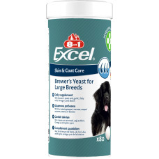 Пивні дріжджі для собак великих порід 8in1 Excel «Brewers Yeast Large Breed» 80 таблеток (для шкіри та шерсті)