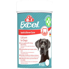 Кальцій для собак 8in1 Excel «Calcium» 155 таблеток (для зубів та кісток)