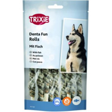 Ласощі Trixie Denta Fun для собак Роли жувальні натуральна шкіра 12 см 75 г 10 шт/уп